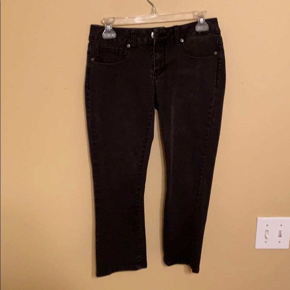 Faded Black Capris